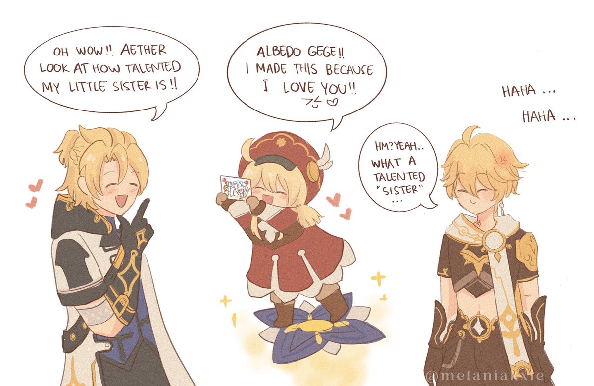 melaniakxle's tweet photo. pls be mindful of aether’s feelings!! t_____t 

#GenshinImpact #原神 https://t.co/dEz1S3S4CE