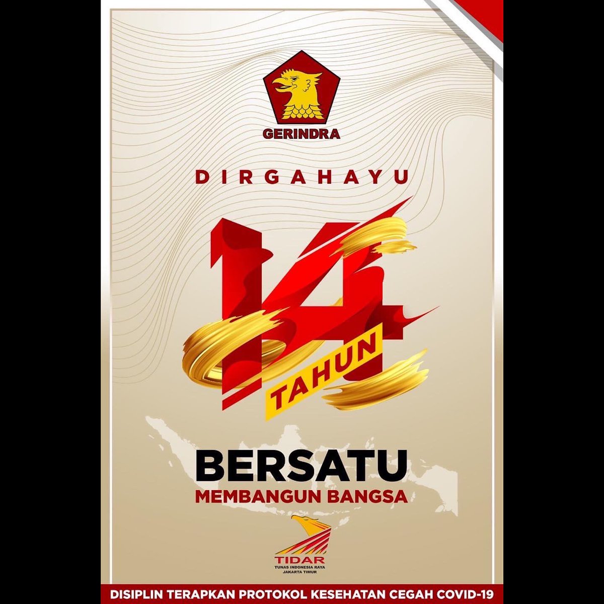 Dirgahayu ke-14 tahun <a href="/Gerindra/">Partai Gerindra</a>

#TIDARJAKTIM