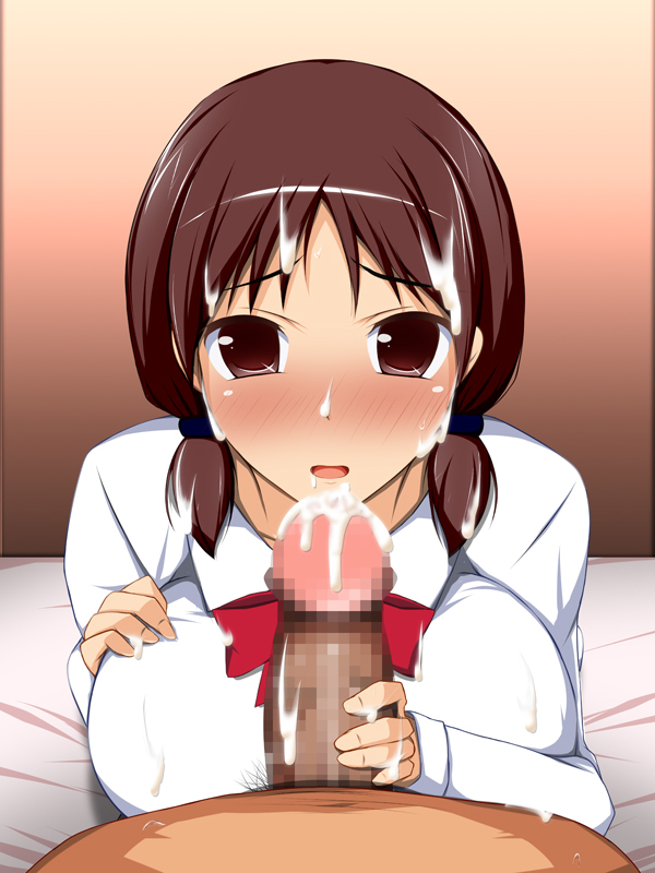 [R-18] 初めて生で見るおチ〇ポに興味が隠せないおさげ髪図書委員☆ #おっぱい #オリジナル #肉便シリーズ #手コキ #宣伝 https://t.co/AbPwBm1fNu 