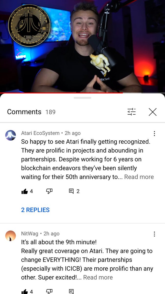 LCarephilly's tweet photo. YouTube Channel: CryptoTV
Episode: “XRP Holders we’re finally taking off”
Comment, hashtag and thumb up Atari comments!
Dude has 61,000 viewers.
He talks about Atari starting at minute 9:10 seconds.
^__^
$ATRI #Atari #ICICB #AtariChain #AtariToken https://t.co/x5WK8mRTqa