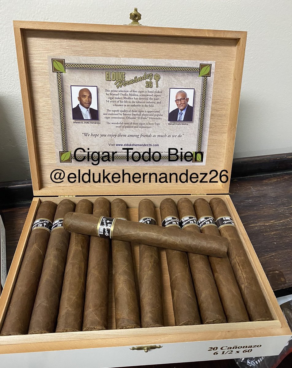 GM5610's tweet photo. Enjoy them among your family and friends in all occasions #eldukehernandez26
#todobiencigar ⁦@eldukehernande5⁩  @https://www.eldukehernandez26.com  
#CIGARS #orlandoduke26 https://t.co/lmwUQuhqAM