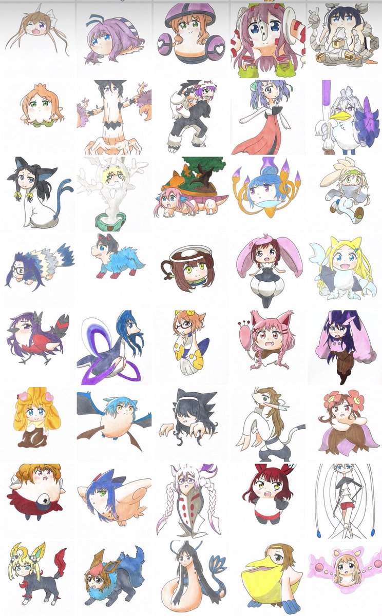 cocoasick0410's tweet photo. #ポケットクリエメイト
完全制覇です！なんとか参戦キャラ+うつつ(コラボ等除く)描き終えました！
冷静に考えると何なのかって話だけども、ここまで付き合ってくれた方々ありがとうございます！
(↓は6枚あるので下まで続きます) https://t.co/hyHIFy1vwA