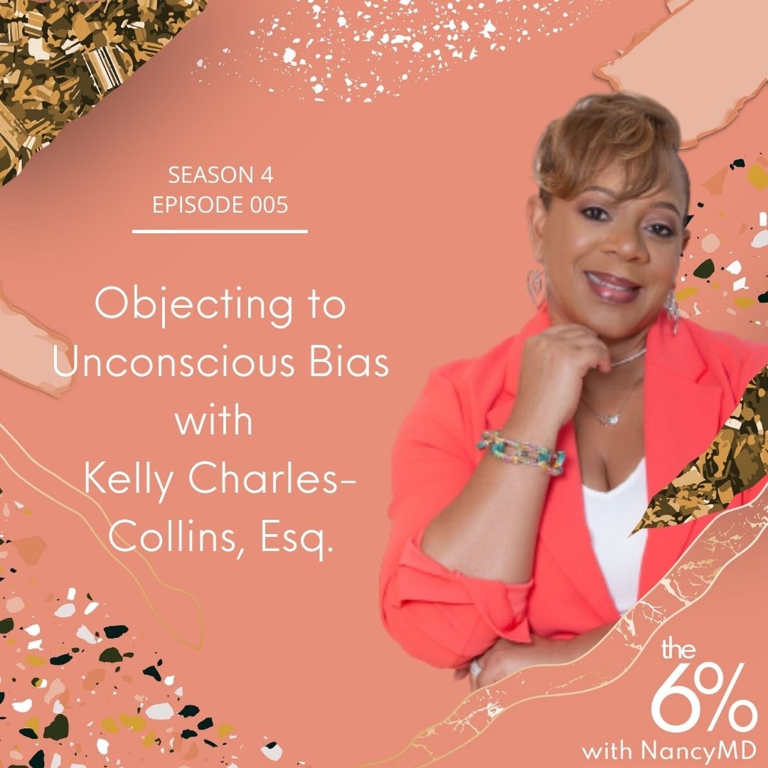 _NancyMD's tweet photo. Launching tomorrow! Season 4, Episode 5 with Kelly Charles Collins, Esq. @hrlawattorney, objecting to unconscious bias. Listen here: https://t.co/NRHSM8K8xh
#the6percent #nancymd https://t.co/WhJ2VpBhQC