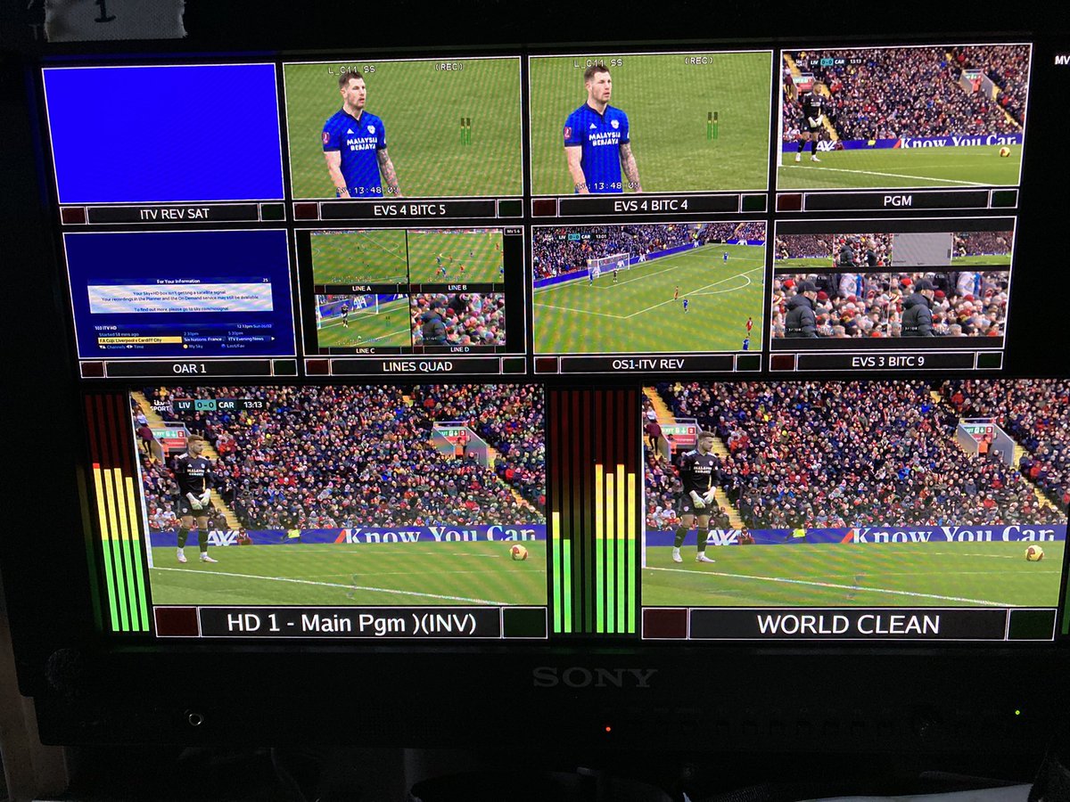 jonnygate123's tweet photo. Out in @NEP_UKI Pacific this weekend for a double header of the @EmiratesFACup for ITV. Atlantic providing extra VT space for the large spec. 24 cameras including Batcam and ACS Specials https://t.co/aHFwfz3OpW