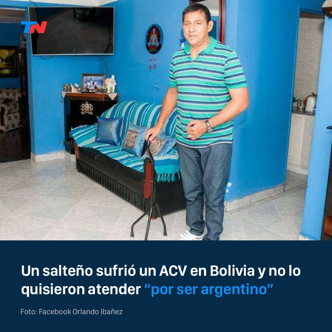 todonoticias's tweet photo. “No atendemos argentinos”: la historia del salteño que tuvo un ACV en Bolivia y casi muere esperando https://t.co/HEF8JBJqC2 https://t.co/lHIuyKCGk9