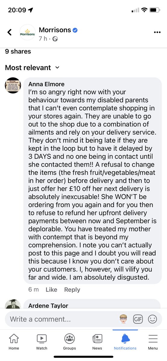 S4B's tweet photo. @bbcsomerset look at the way @Morrisons are treating the local pensioners. https://t.co/4m1O9jIH0Z