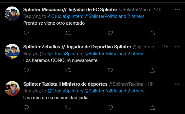 Gracias por bancar Splinters 🥰🥰🥰
