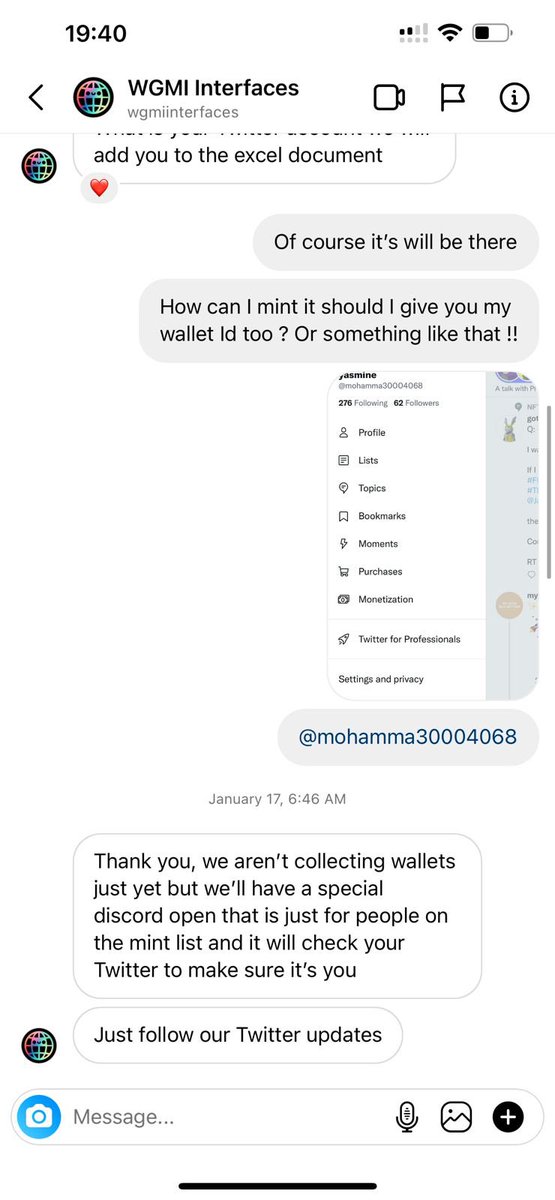 WGMInterfaces's tweet photo. be careful out there, we won't ever DM you asking for anything. Always verify the Twitter handle, this is our only account, we don't have a discord. 🚨 https://t.co/xQTPUdbnmI