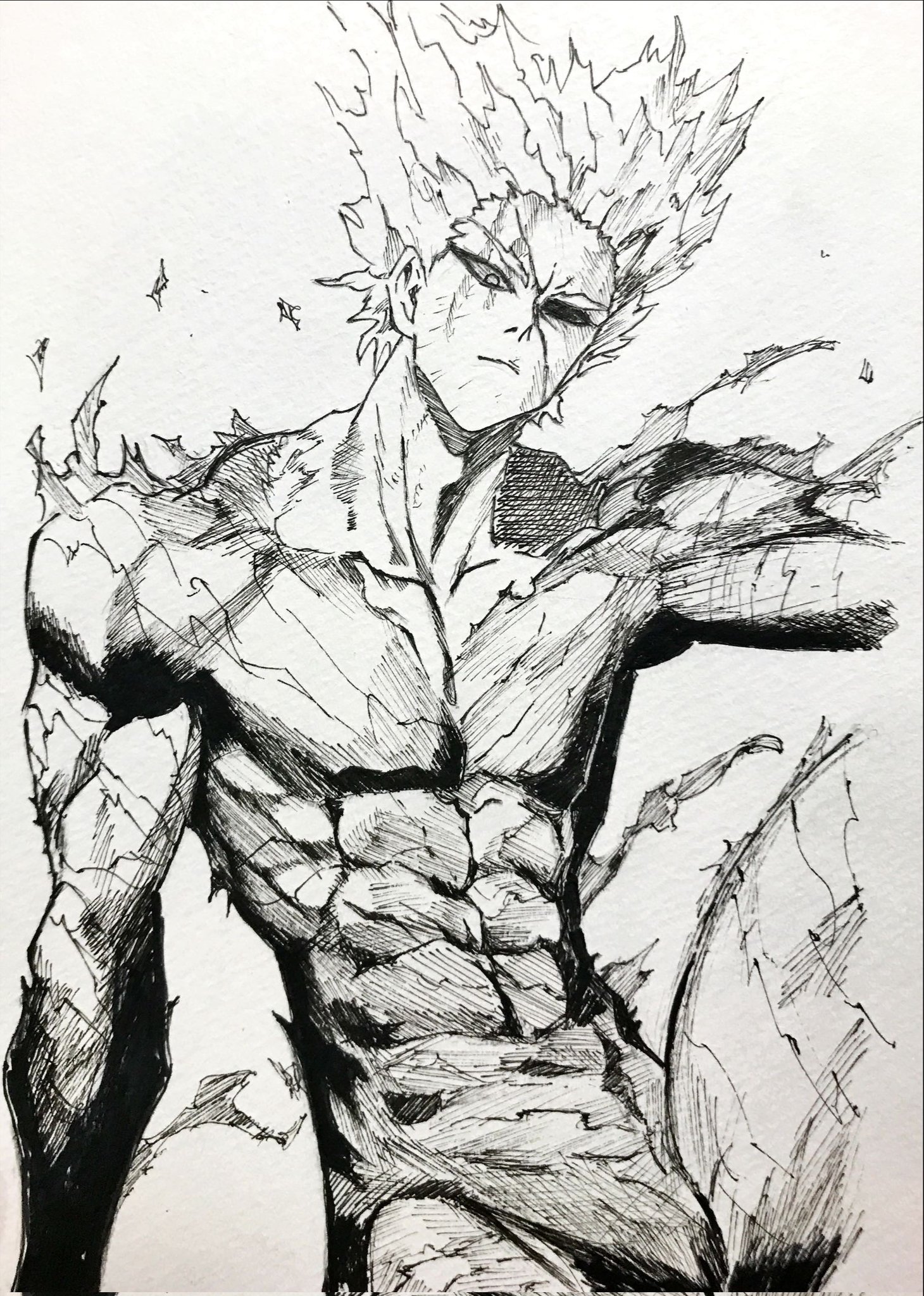 ペイペイ ガロウ描きました かっこいい ワンパンマン ワンパンマンイラスト ガロウ Onepunchman 絵描きさんと繋がりたい T Co 6opr3wqz7g Twitter