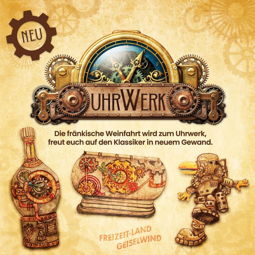 Freut euch 2022 auf das Uhrwerk, die Weinfahrt bekommt ein neues Theming und einen Soundtrack von <a href="/IMAscore/">IMAscore & IMAmotion</a> 🎉😊

#freizeitland #freizeitlandmoment