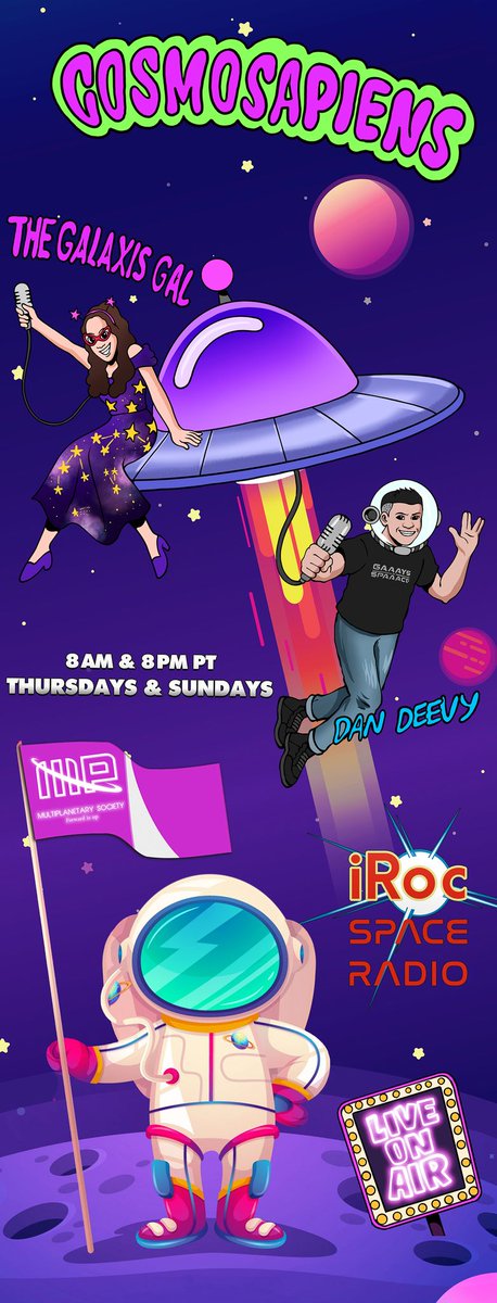 GalaxisGal's tweet image. goingtospace.com/spaceradio catch our show, #Cosmosapiens on @iRocSpaceRadio  today at 8 am and 8 pm pacific time as we discuss the recent update and a bit of history on #jameswebbspacetelescope  should it be renamed? #MPS2035 #Coffeeonthemoon #GalaxisGal