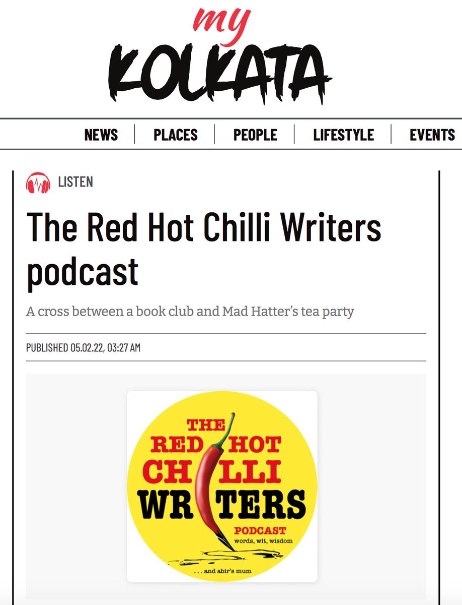 Vaseem Khan (@vaseemkhanuk) on Twitter photo The <a href="/RHChilliWriters/">RedHotChilliWriters</a> podcast makes the Telegraph, India.. "The two men banter, crack relentless jokes mostly at their own expense.. conversations centre around books, writing.. a cross between a book club and the Mad Hatterās tea party." To be clear <a href="/radiomukhers/">Abir Mukherjee</a> is the mad one. The <a href="/RHChilliWriters/">RedHotChilliWriters</a> podcast makes the Telegraph, India.. "The two men banter, crack relentless jokes mostly at their own expense.. conversations centre around books, writing.. a cross between a book club and the Mad Hatterās tea party." To be clear <a href="/radiomukhers/">Abir Mukherjee</a> is the mad one.