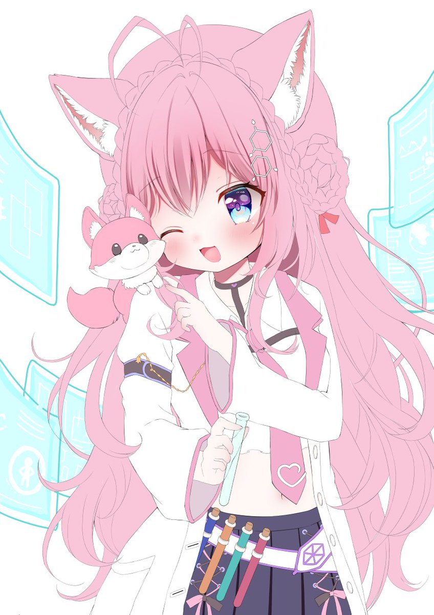 博衣こより 「こよりちゃんwip 」|花咲ちゆ🐇🎨お仕事募集中(Vtuberさきちゅ)のイラスト
