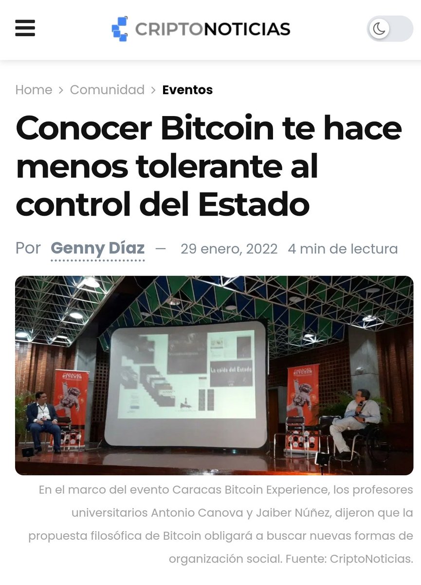antoniocanovag's tweet image. Me limité a una dar recomendación y, bueno, echarles un chisme:

1. Lean a @Alvaro_DMaria y #LaFilosofiaDeBitcoin

2. La comunidad #Bitcoin está mayormente conformada por jóvenes, conocedores, entusiastas/maximalistas, y #ancap o #minarquistas que no toleran intervención estatal
