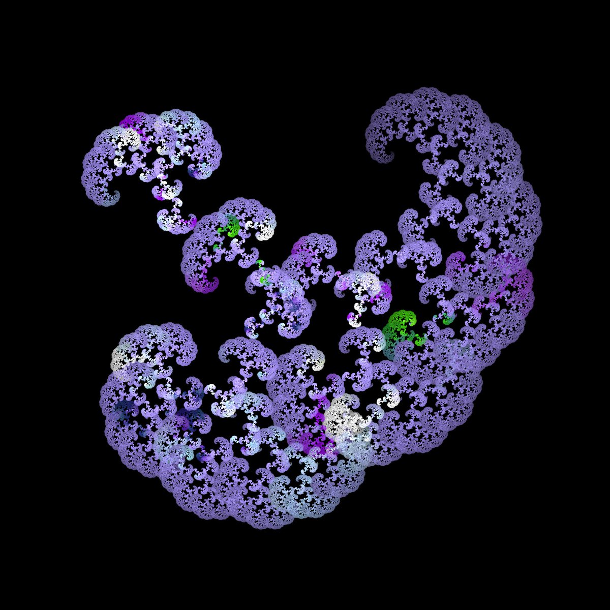 There is basically nothing more random than a fractal, but it is fascinating to note how they model the real phenomenon in life and nature, at very precise levels. 
opensea.io/assets/0x495f9…

#nft #nftart #art #digitalart #nfts #nftartist #crypto #cryptoart #nftcommunity