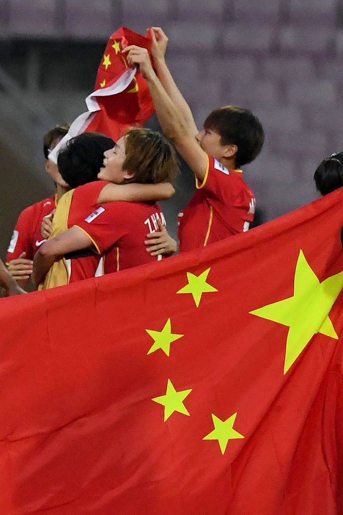 🇨🇳🏆@CHNWNT WE ARE THE CHAMPIONS!!!  

#SteelRoses #China #WAC2022 #WACFinal #CHNvKOR @goal2china @csl_fr @CaoYi_MFA @xuejianosaka @zhang_heqing @CGMeifangZhang