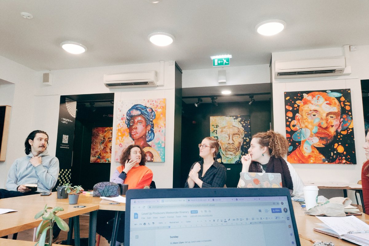 Level Up Producers, weekend 2: great first session today with <a href="/DorcasSeb/">Dorcàs Seb</a> about Planning and Creative Management - Rach from <a href="/Blabbermouth_co/">Blabbermouth Productions</a> ✨