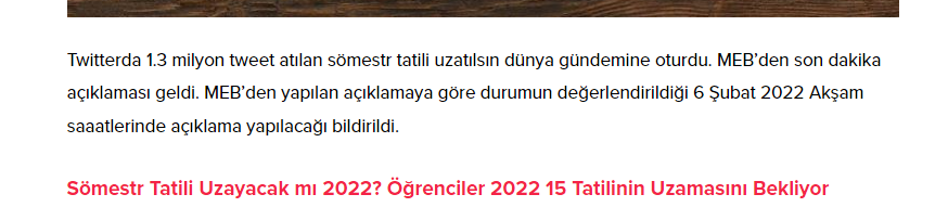 ARKADAŞLAR TÜM HABER SİTELERİ PAYLAŞMAYA BAŞLADIII ALLAHIM MUTLULUKTAN DELİRİYORUM!!

BU AKŞAM MEB'DEN Bİ AÇIKLAMA GELECEKMİŞŞ SANIRIM!

#SömestrTatiliUzatılsın