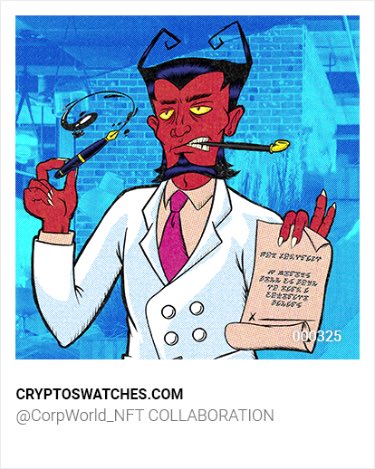 cryptoswatches's tweet image. Giving away 4 #NFTs from our collabs with @SPACECHICKEN3, @noodsly, @CorpWorld_NFT, and @NippyNip2 

1. Like, follow, RT
2. Tag 3, comment .wam

#NFTGiveaway #NFTGiveaways #NFT #NFTCommunity #NFTcollector #NFTcollectors #cryptoart #WAX #WAXP #WAXGang