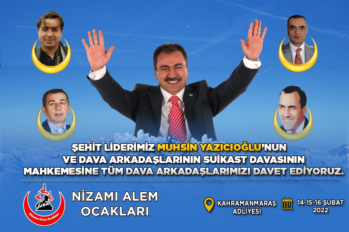 13 yilllik adeleti arıyoruz
Recep ŞENDUR
Nizami alem ocaklari
Genel başkan yardımcısı