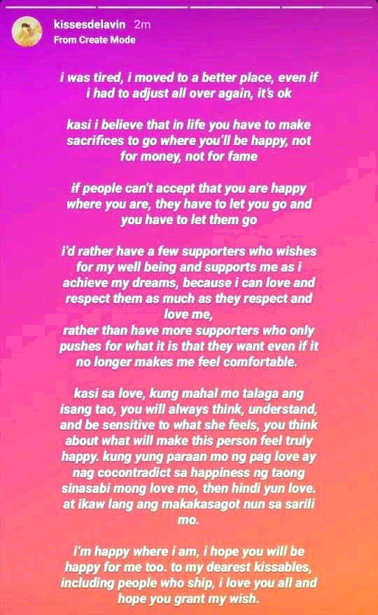 Heto ang hindi talaga fake news! Sabihin na nating matagal na pero valid parin naman kasi wala naman pa bagong statement si Kisses! Kaya gets ko rin mga co-kissables na nagpopost nito madalas just to remind everyone.

MissUTerribly KISSES
MissUTerribly KISSES
MissUTerribly KISSES