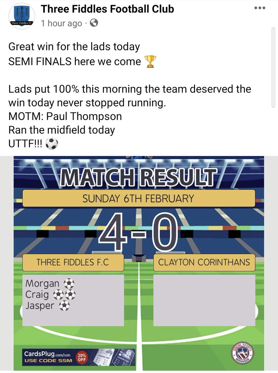 FiddlesThree's tweet image. Semi finals here we come 🏆
@langbaurgh @NorthRidingFA