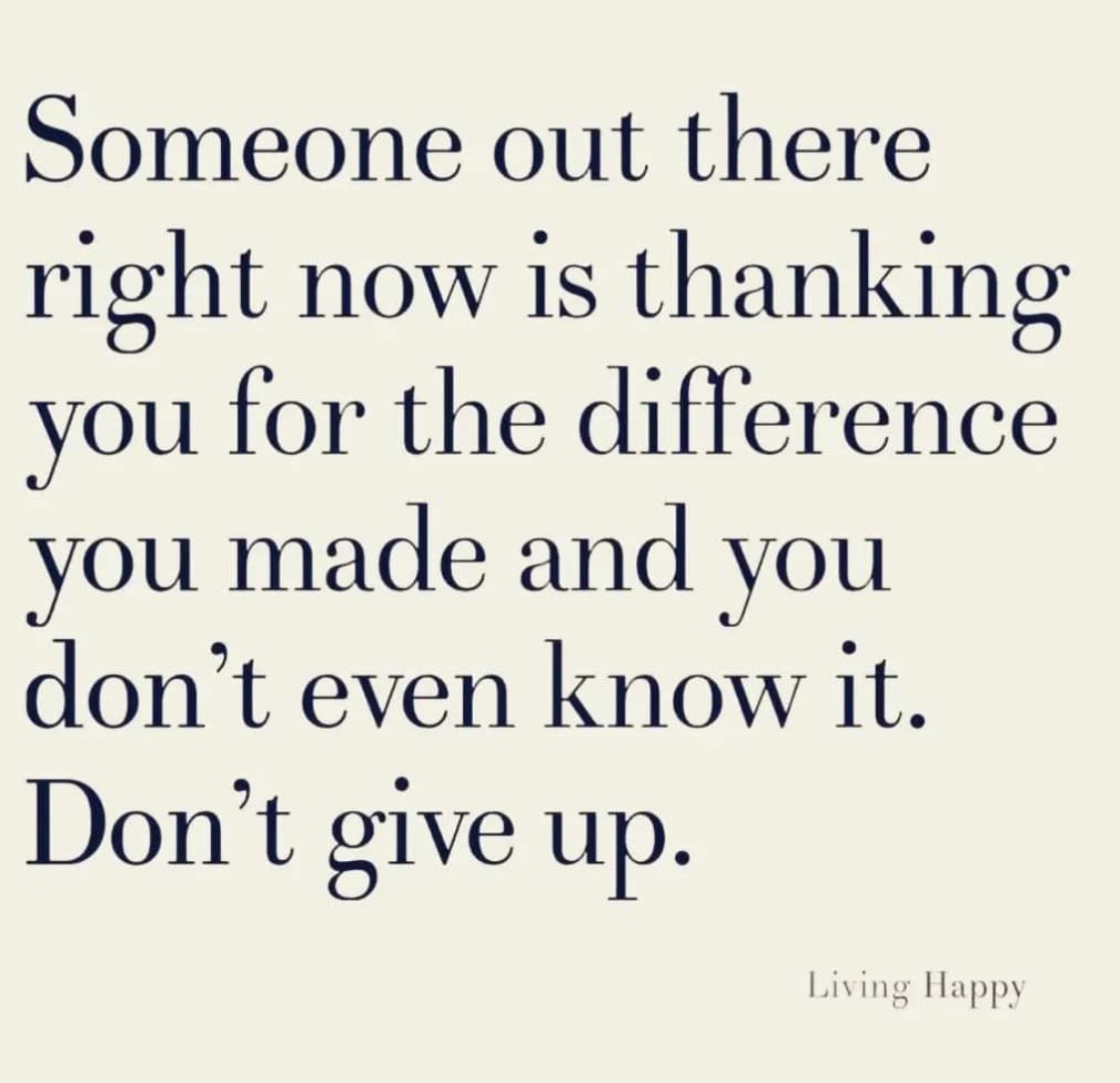 This morning, reminds me of how many times I have thought of teachers that made a genuine difference in my development and growth!