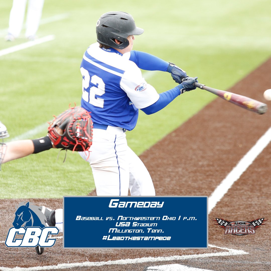 CBC Athletics (@gocbcmustangs) on Twitter photo #Gameday! <a href="/CentBapBaseball/">Central Baptist College Baseball</a> opens the 2022 season this afternoon against <a href="/UNOHRacers/">UNOH Racers</a> #leadthestampede #wearecbc
⌚1 p.m.
📍USA Stadium, Millington, Tenn.
📊cbcmustangs.com/sports/bsb/202… #Gameday! <a href="/CentBapBaseball/">Central Baptist College Baseball</a> opens the 2022 season this afternoon against <a href="/UNOHRacers/">UNOH Racers</a> #leadthestampede #wearecbc
⌚1 p.m.
📍USA Stadium, Millington, Tenn.
📊cbcmustangs.com/sports/bsb/202…