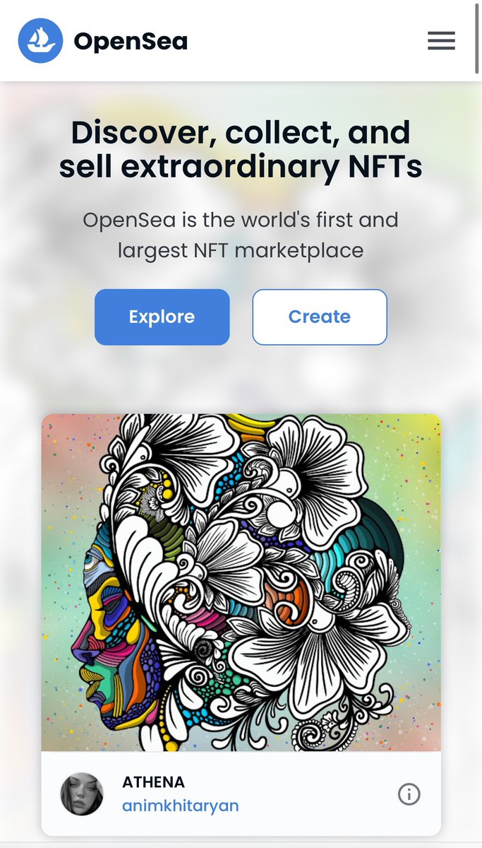 NFTphus's tweet photo. Wow congrats @1animkhitaryan on getting featured on @opensea !! Amazing artwork. https://t.co/CIdcZDb9H5