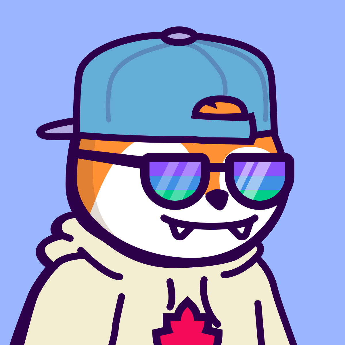 coolkeysclub's tweet photo. Heavy is the head that wears the fox crown, sometimes you just gotta foxing relax #MapleGang @FamousFoxFed #Solana https://t.co/CBMqHCaiJM