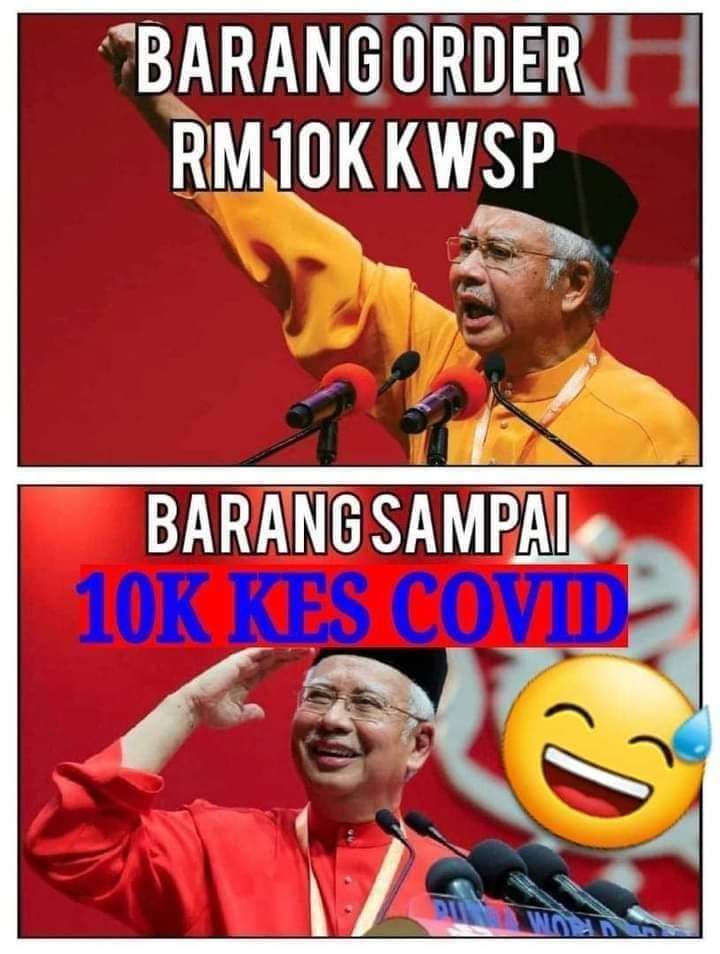 PLingai's tweet photo. @NajibRazak x nak minta lockdown penuh ke dari perdana menteri dari umno? Jgn jadi itik bisu. https://t.co/YDscGORiQs