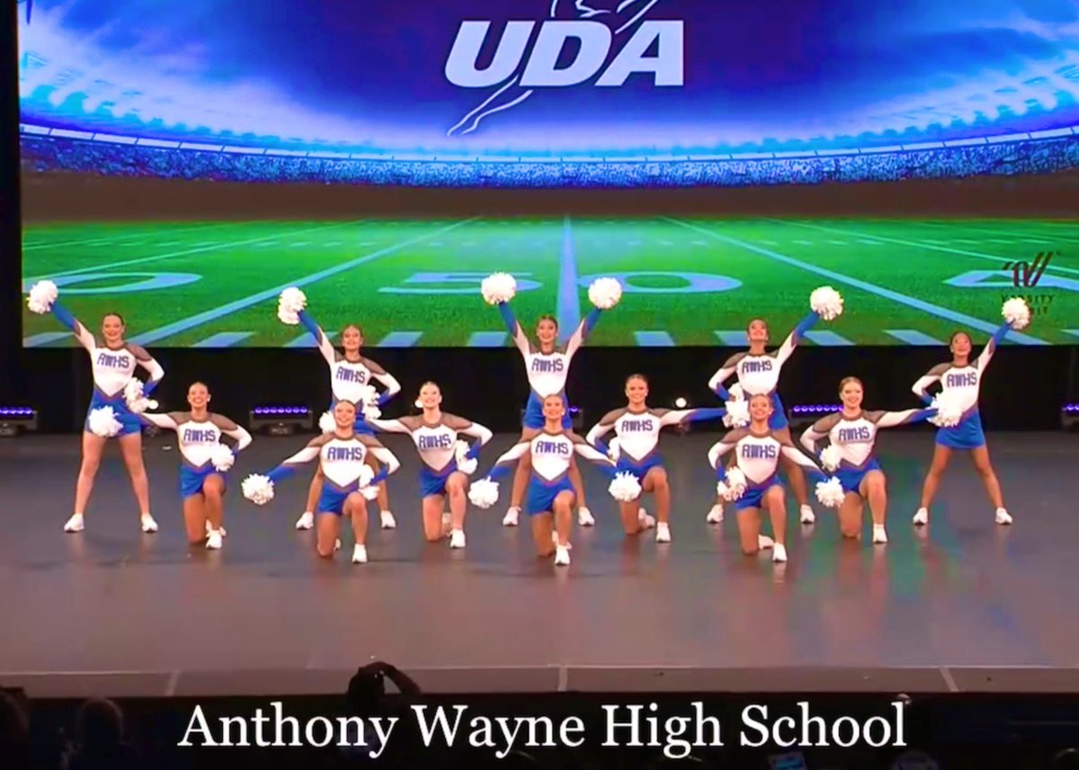 We finished 12th in the nation in Game Day and are very proud of our performances in the Jazz and Pom semi finals! 💙🤍 We had an awesome time competing at our first UDA Nationals and are looking forward to a fun park day before heading back home! 🏰✨