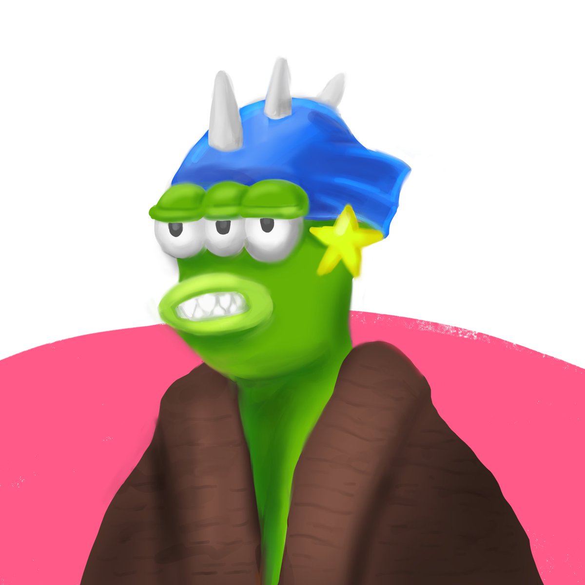 ryuma_wano's tweet photo. #3Landart1 did a quick portrait of the Sealander. My submission for the @3landersNFT art contest. https://t.co/ccgQ1DiNXb