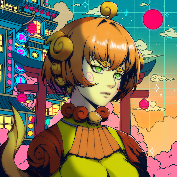 sadboisNFT's tweet photo. new pfp 🥰@capsule_house @seerlight  she gives me monkey king vibes https://t.co/tNdkeha1kA