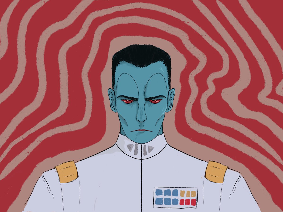 Collyisdeath's tweet photo. Thrawn my sweet baby #StarWarsFanArt #StarWars https://t.co/DGNRYDG0Qi