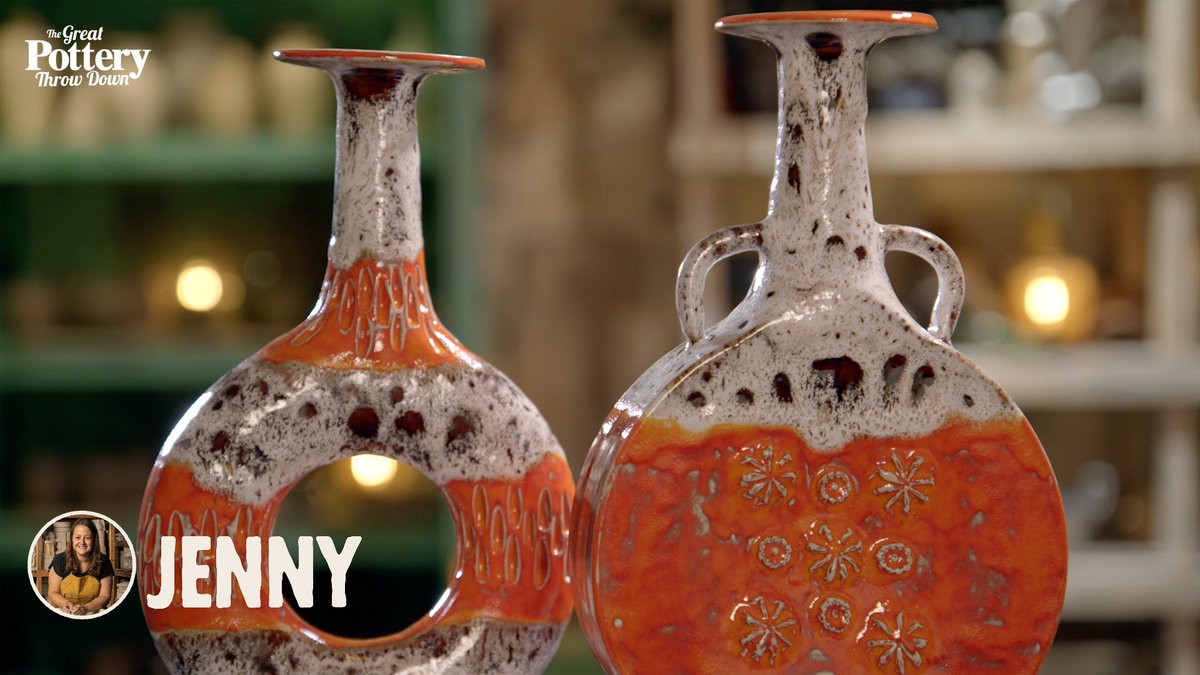 Jenny kept the judges sweet with her stunning 'Acid Disks &amp; Doughnuts'. #potterythrowdown