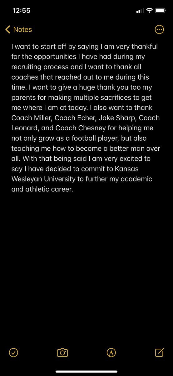 I am extremely blessed and excited to announce that I have decided to commit to Kansas Wesleyan. <a href="/kwucoyotes/">Kansas Wesleyan Coyotes</a> <a href="/CoachFam/">Coach Mike Famiglietti “Fam”</a> <a href="/Leonard_KWU/">David Leonard</a> #PoundTheRock