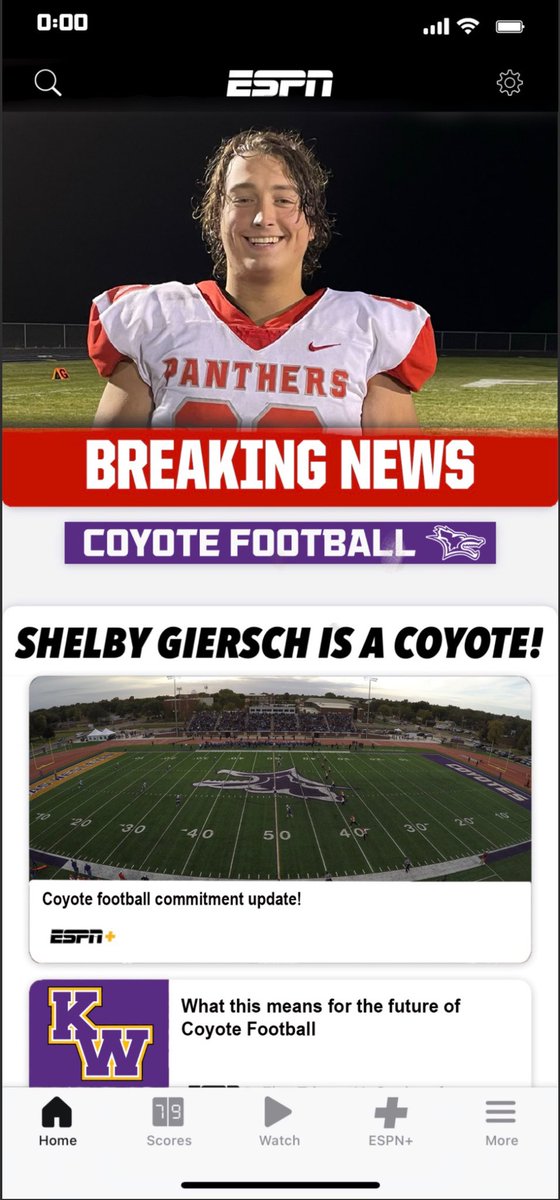 GierschShelby's tweet photo. I am extremely blessed and excited to announce that I have decided to commit to Kansas Wesleyan. @kwucoyotes @CoachFam @Leonard_KWU #PoundTheRock https://t.co/DpWTtolqP1