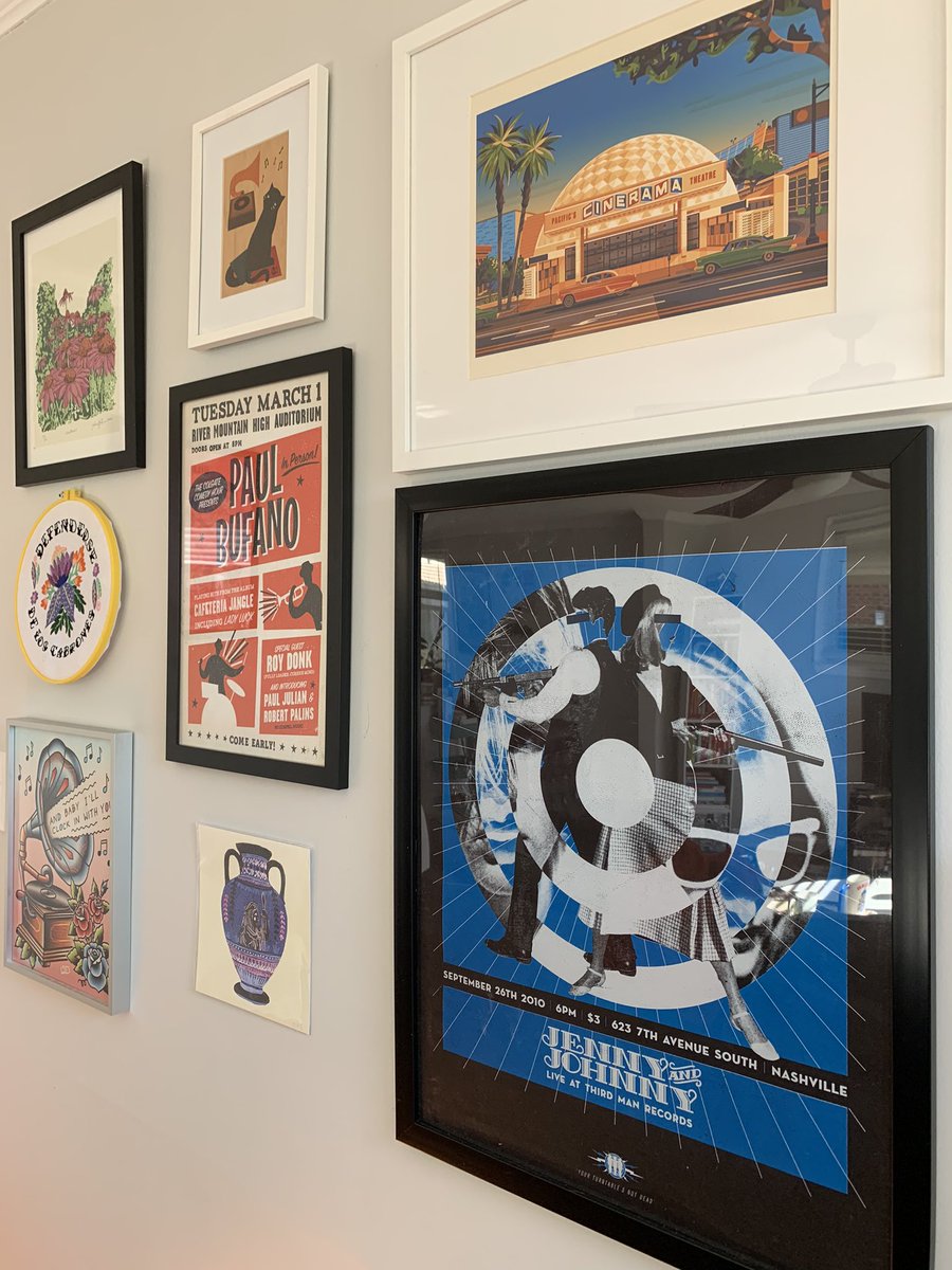 allythomass's tweet photo. @jennylewis, Johnathan Rice, Paul Bufano, Roy Donk all the greats on one wall. @GarvestonReggie #colgatecomedyhour #itysl https://t.co/vA4AlmPww2