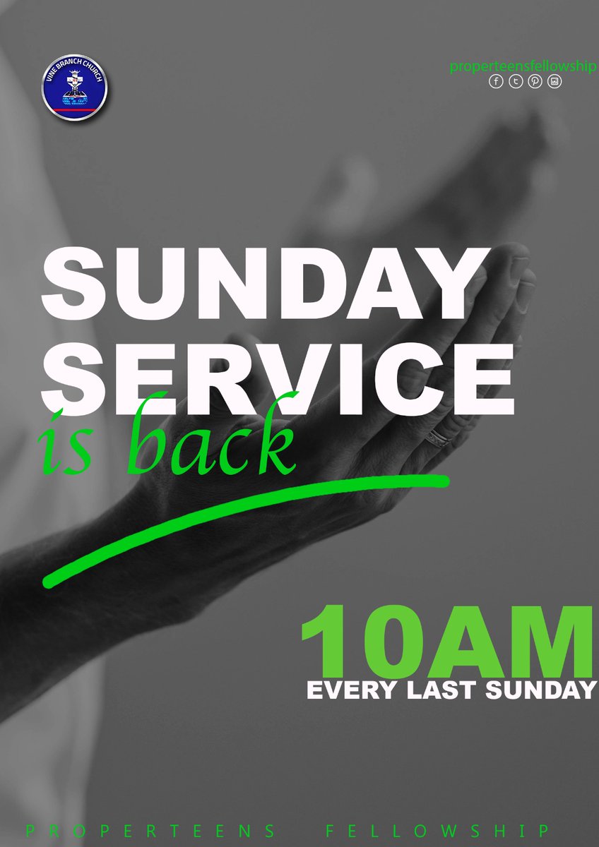 vbcproperteens's tweet photo. We are glad to inform you that our services are back to Sunday๐ฅ๐
Get ready to receive the amazing contents and teachings we have been getting on saturdays in a better way๐บ๐ป๐๐ฏ
Our services will hold every last Sunday of the month and it starts by 10AM.
#ProperTeens https://t.co/i9CWAcj4WV