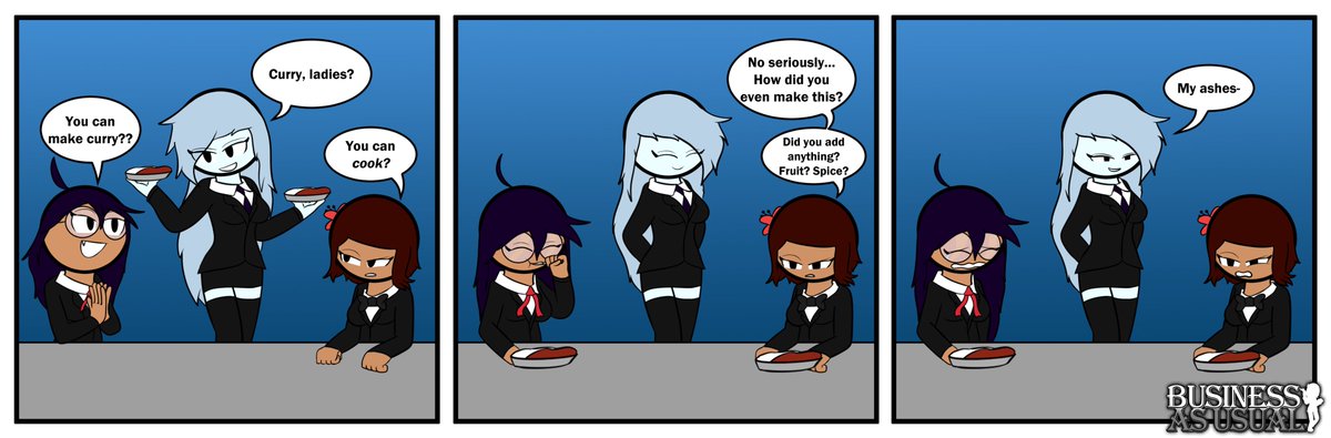 UsualComics's tweet photo. HI BREAKING CHARACTER FOR A SEC
I'M PUNCHING THE AIR BECAUSE THIS WAS SUPPOSED TO BE A CALLBACK TO THE FIRST EVER BAU STRIP CREATED AND IT WAS GOING TO BE QUOTE RETWEET ON IT FOR THE JOKE

HOWEVER I AM NOW REALIZING, A YEAR AND A HALF LATER, THIS FIRST STRIP WAS NEVER EVEN POSTED https://t.co/vOTvYgebSb