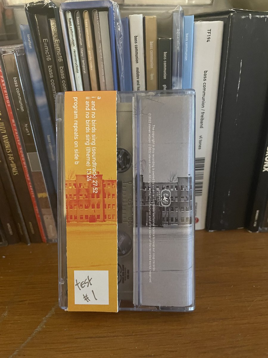 StevenWilsonHQ's tweet photo. The only planned physical release of my 2021 Bass Communion @bandcamp album And No Birds Sing is a cassette limited to just 200 copies, pre-order now!
https://t.co/XBUSGqwest
#BassCommunion #AndNoBirdsSing https://t.co/m2m3eIlPUE