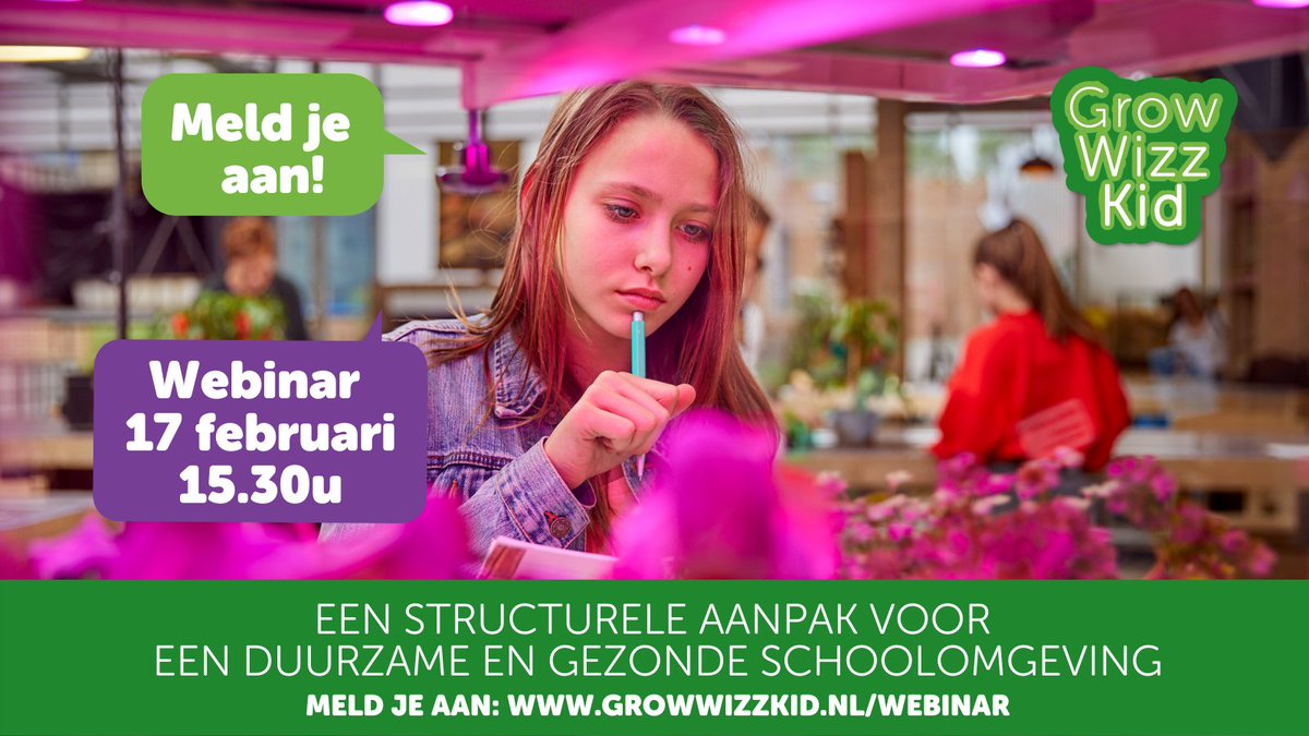 🆂🆃🆁🆄🅲🆃🆄🆁🅴🅴🅻 ruimte maken in het #curriculum voor toekomstgerichte en innovatieve aanpak voor #voedseleducatie, #duurzaamheid, #natuur en #techniek? Het kan!
Meld je aan: growwizzkid.nl/webinar
#po #so #vo #moestuin #innovatie