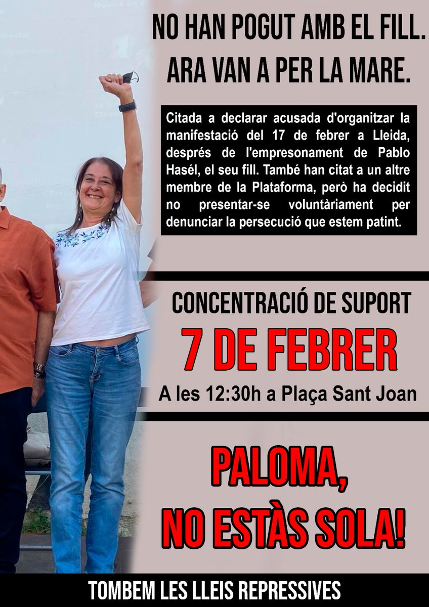 Plataforma Antirepressiva de Ponent tweet media