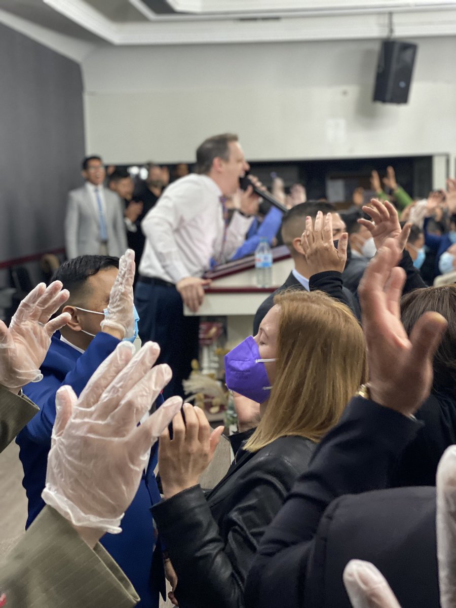 NathanHarrod's tweet photo. Powerful demonstration of the Holy Ghost today @TDVMAD Pastored by Missionary Ken Burgess. Over 75 testified of miracles, 3 filled with the Holy Ghost & 3 Baptized #RevivalinSpain https://t.co/gVdMJDyXeV