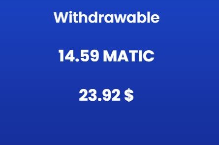 LayZdefi's tweet photo. Here is my daily profit comparison on @StableOneMatic.
14.59 $MATIC daily profit on Jan 31st
77.4 $MATIC daily profit on Feb 5th

Daily profit only increases.
I've doubted it initially because I am a person who always says "seeing is believing."
I've seen it and now I believe it. https://t.co/DOXmfIsage
