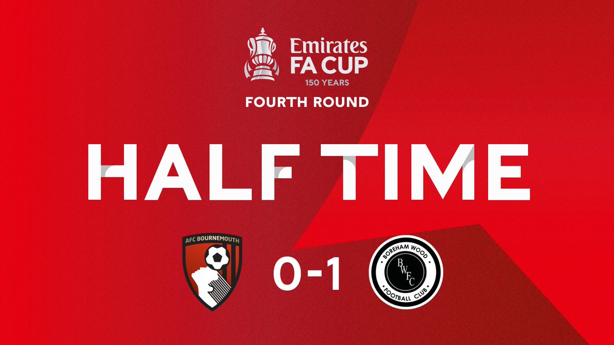 ⏱️ 𝐇𝐀𝐋𝐅 𝐓𝐈𝐌𝐄

A goal from OUR skipper Mark Ricketts has put us a goal ahead at the break!

🍒 0-1 🪵

#WeAreTheWood