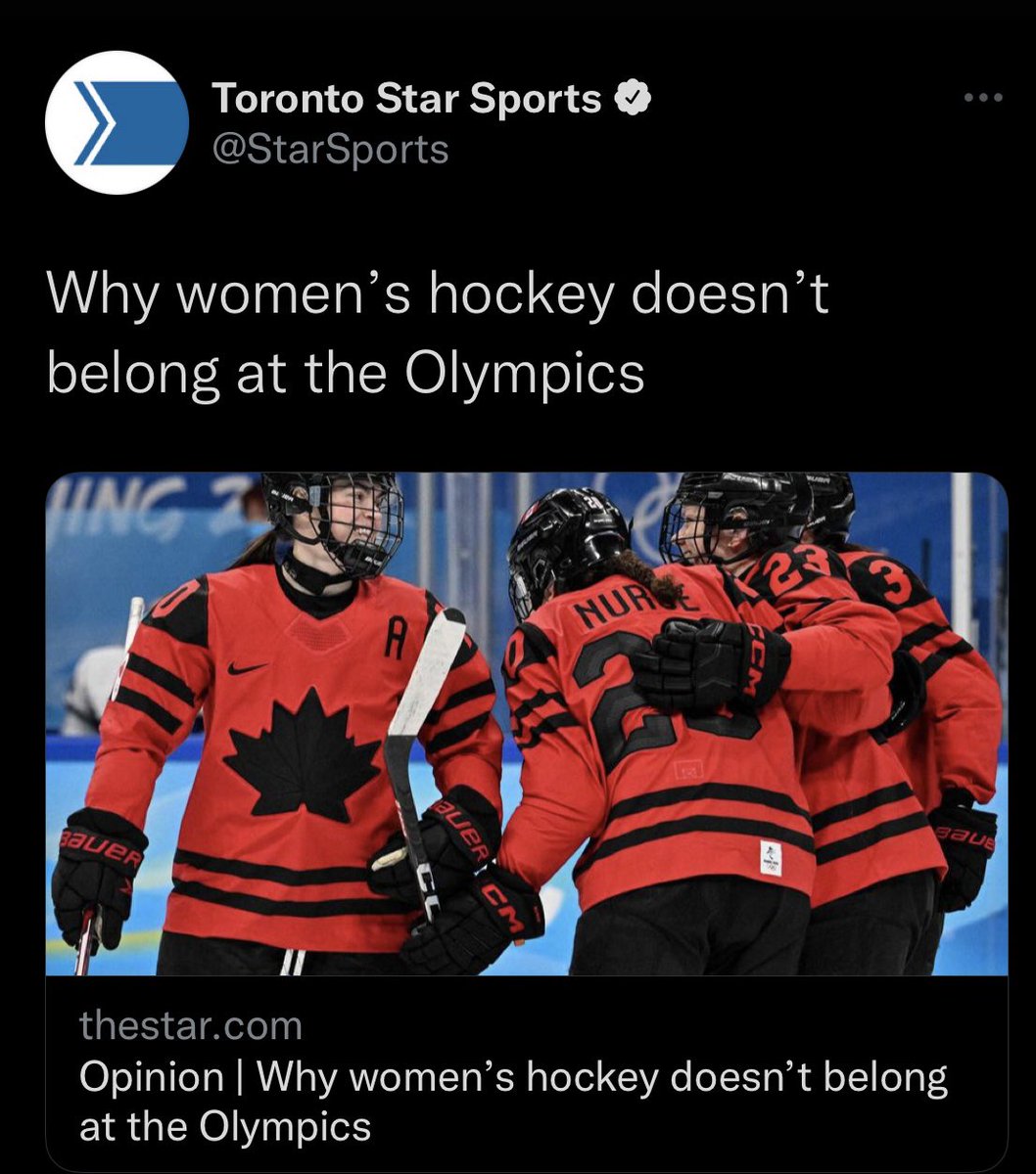 For fuck sake does hockey culture suck so much! The misogyny, sexism, homophobia, racism and bigotry just run so deep in hockey culture. I’m so sick of it. This has to change. We are going to make it change. #HockeyTwitter #HockeyCulture