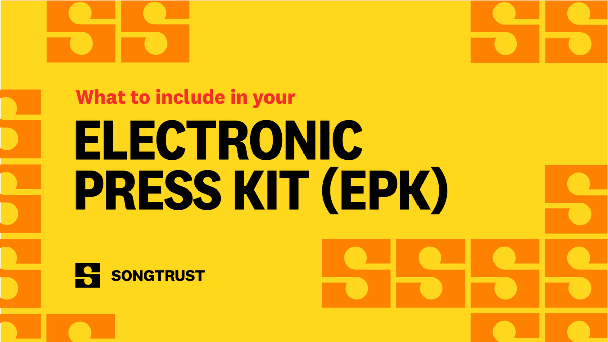 songtrust's tweet photo. What should you include in your EPK and what should you leave out? Access our free, downloadable resource to find out and leave the best impression possible when pitching your music to press, radio, record labels, publishers, or other music partners. https://t.co/qc7IYPg0iz https://t.co/6sq4xXtMCH