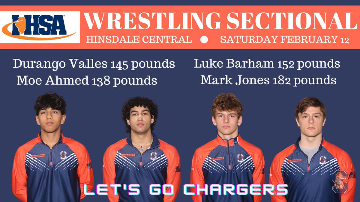 Let's go Chargers! <a href="/StaggWrestling/">Stagg Wrestling</a> <a href="/StaggHighSchool/">Stagg High School</a> @ericolsen00 <a href="/CHSD230/">District 230</a> @Rnolting21